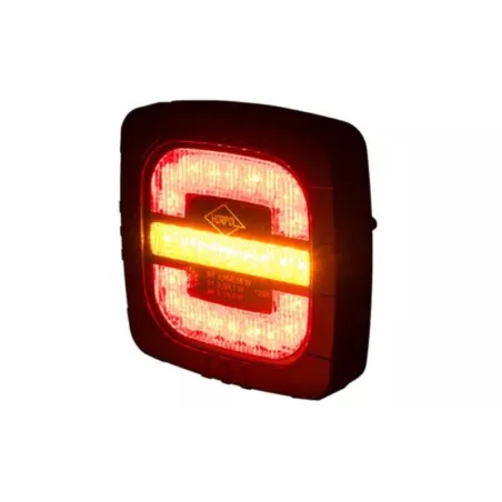 Rear Multifunction Light, 3-function (LED) Orange - Red 12 / 24V Universal