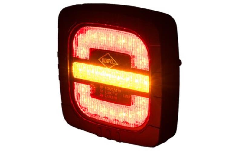 Feu Arrière Multifoncion, 3 Fonctions (LED) Orange - Rouge 12 / 24V Universel