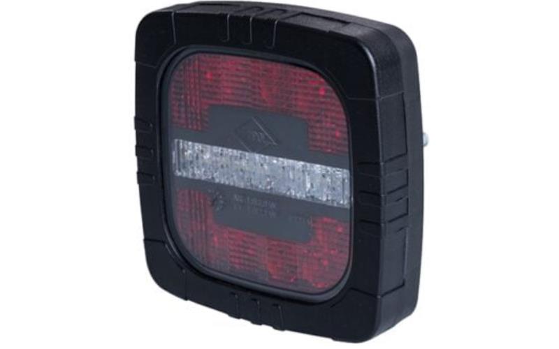 Feu Arrière Multifoncion, 2 Fonctions (LED) Blanc - Rouge 12 / 24V Universel