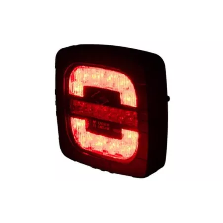 Schlussleuchte, 2-Funktions (LED) Weiß - Rot 12 / 24V Universal
