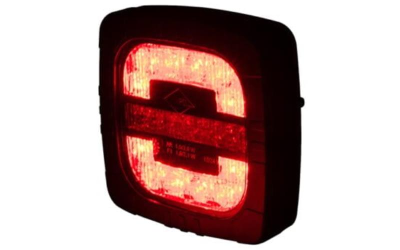 Rear Multifunction Light, 2-function (LED) White - Red 12 / 24V Universal