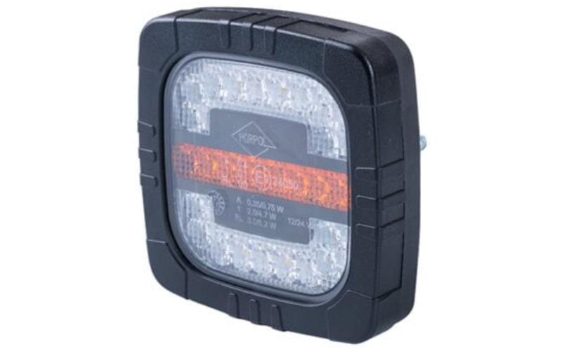 Luz Combinada Delantera, 3 Funciones (LED) Blanca - Amarilla 12 / 24V Universal