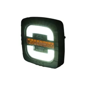 Intergrierte Vordere Leuchte, 3-Funktions (LED) Weiß - Orange 12 / 24V Universal