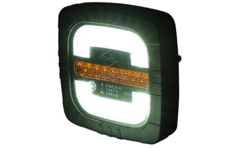 Feux Avant Multifonction, 3 Fonctions (LED) Blanc - Orange 12 / 24V Universel