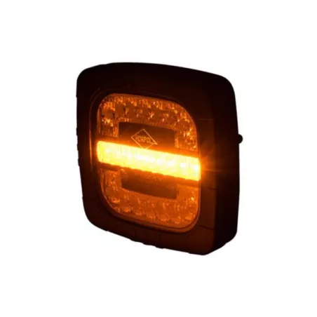 Lampa Zespolona Tylna  3-funkcyjna (LED) Biało - Pomarańczowy 12 / 24V Uniwersalna