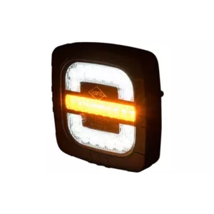 Intergrierte Vordere Leuchte, 3-Funktions (LED) Weiß - Orange 12 / 24V Universal