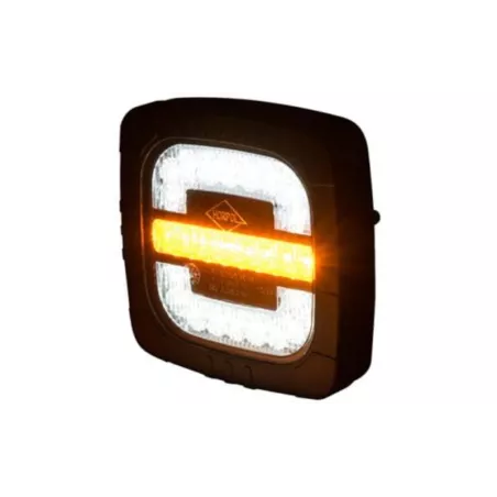 Intergrierte Vordere Leuchte, 3-Funktions (LED) Weiß - Orange 12 / 24V Universal