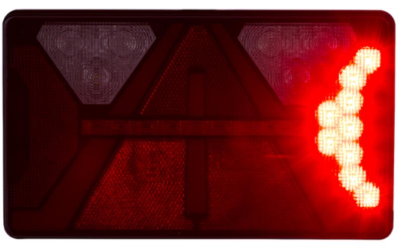 Rear Multifunction Light (LED) White - Orange - Red 12 / 24V Left