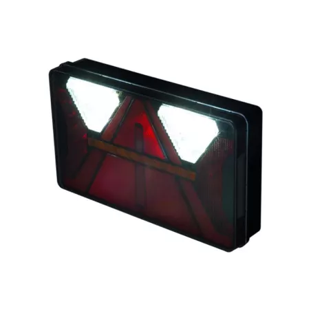 Lampa Zespolona Tylna (LED) Biało - Pomarańczowo - Czerwony 12 / 24V Prawa