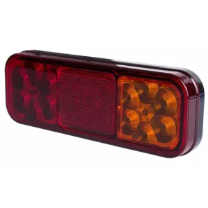 Luz Combinada Trasera, 4 Funciones (LED) Amarilla - Roja 12 / 24V Universal