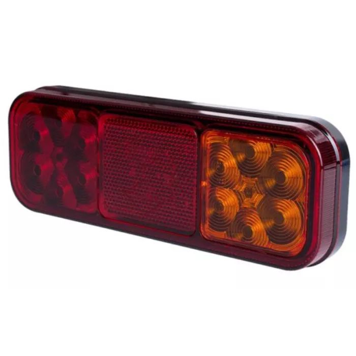 Luz Combinada Trasera, 4 Funciones (LED) Amarilla - Roja 12 / 24V Universal