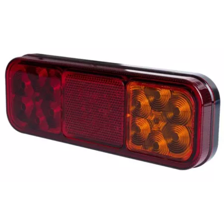 Integrierte Rückleuchte, 4-Funktions (LED) Orange - Rot 12 / 24V Universal