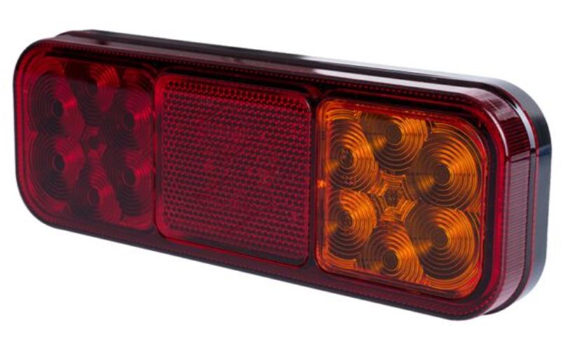 Rear Multifunction Light, 4-function (LED) Orange - Red 12 / 24V Universal