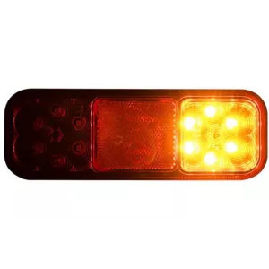 Rear Multifunction Light, 4-function (LED) Orange - Red 12 / 24V Universal