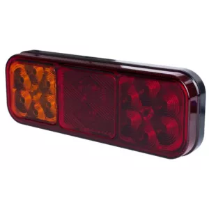 Luz Combinada Trasera, 3 Funciones (LED) Amarilla - Roja 12 / 24V Universal