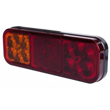 Luz Combinada Trasera, 3 Funciones (LED) Amarilla - Roja 12 / 24V Universal
