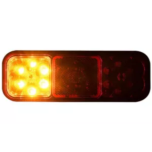 Lampa Zespolona Tylna 3-funkcyjna (LED) Pomarańczowo - Czerwony 12 / 24V Uniwersalna