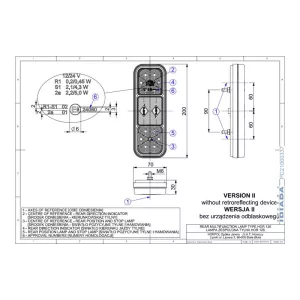 Luz Combinada Trasera, 3 Funciones (LED) Amarilla - Roja 12 / 24V Universal