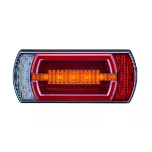 ЗАДНИЙ КОМБИНИРОВАННЫЙ ФОНАРЬ (LED) БЕЛЫЙ - ОРАНЖЕВЫЙ - КРАСНЫЙ 12/24V УНИВЕРСАЛЬНАЯ