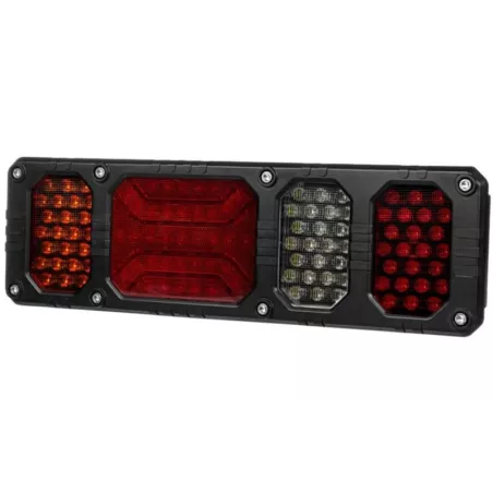 Schlussleuchte Mit Rückstrahler Heavy Duty (LED) Weiß - Orange - Rot 12 / 24V Links