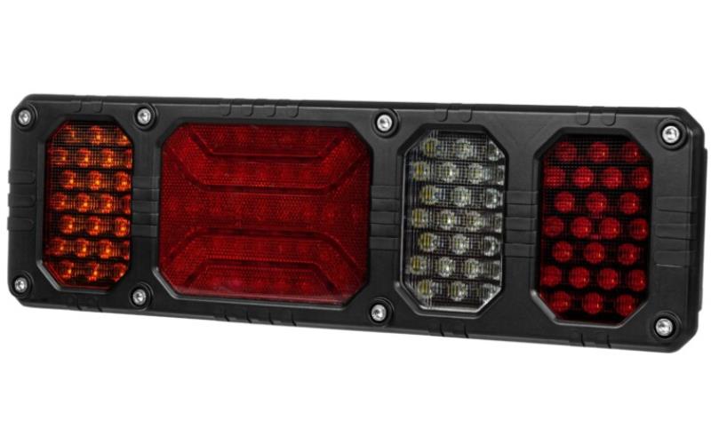Schlussleuchte Mit Rückstrahler Heavy Duty (LED) Weiß - Orange - Rot 12 / 24V Links