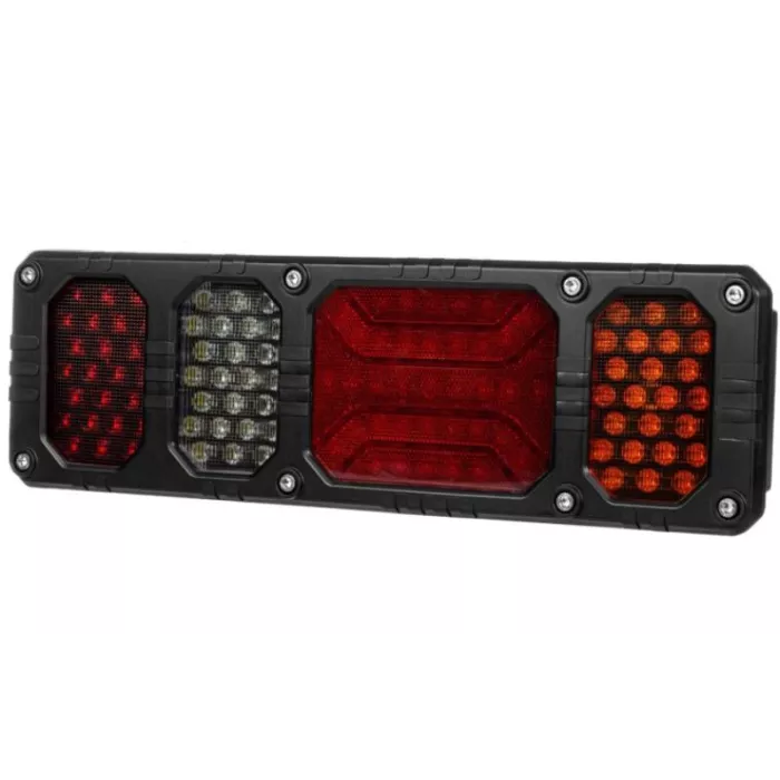 Rear Multifunction Light Heavy Duty With Reflective Device (LED) White - Orange - Red 12 / 24V Right
