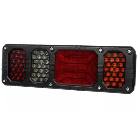 Schlussleuchte Mit Rückstrahler Heavy Duty (LED) Weiß - Orange - Rot 12 / 24V Rechts