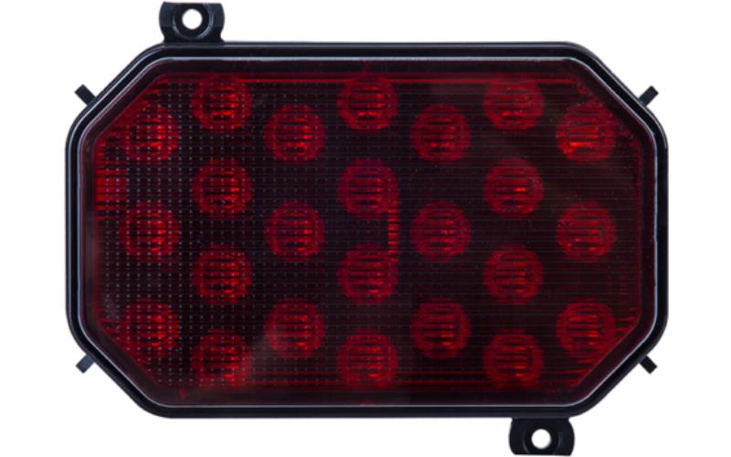 Multifunktions-Heckleuchte Heavy Duty Mit Wellschlauch Und Rückstrahler (LED) Weiß - Orange - Rot 12 / 24V Links