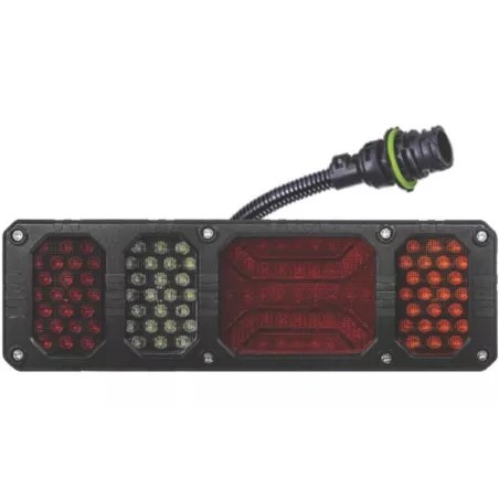 Rear Multifunction Light Heavy Duty With Reflective Device And Electrical Conduit (LED) White - Orange - Red 12 / 24V Right