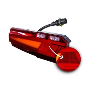 LAMPA ZESPOLONA TYLNA Z GNIAZDEM 7-PIN I ODBLASKIEM (LED)BIAŁO - POMARAŃCZOWO- CZERWONY 12/24V PRAWA