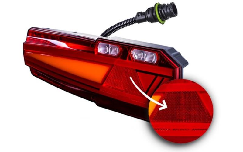 Luz Combinada Trasera con Casquillo y Reflejo (LED) Blanca - Amarilla - Roja 12 / 24V Derecho