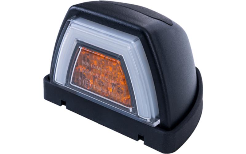 Intergrierte Vordere Leuchte, 2-Funktions (LED) Weiß - Orange 12 / 24V Universal