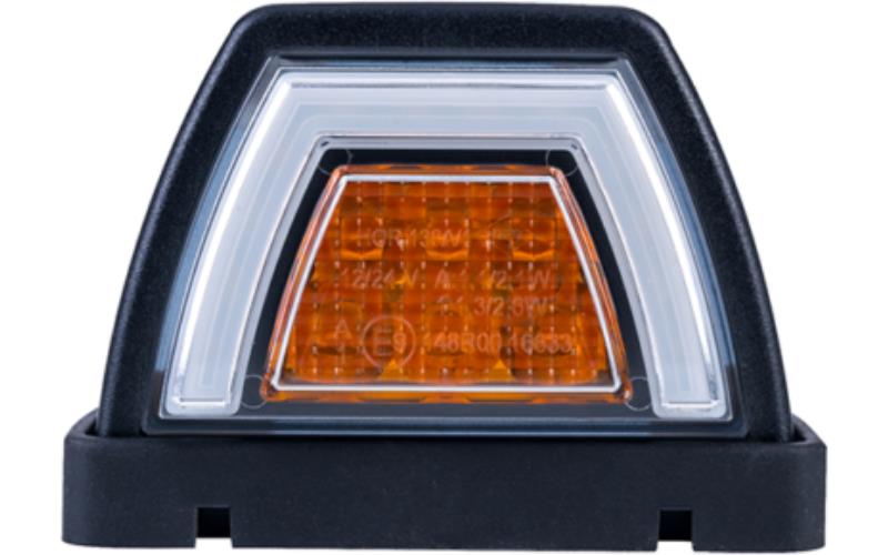 Intergrierte Vordere Leuchte, 2-Funktions (LED) Weiß - Orange 12 / 24V Universal