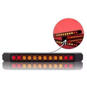 Integrierte Rückleuchte Mit Dynamischem Blinker Lizard (LED) Orange - Rot 12 / 24V Universal