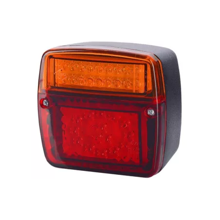 Multifunction Rear Light With A Wide Base (LED) Orange - Red 12 / 24V Universal