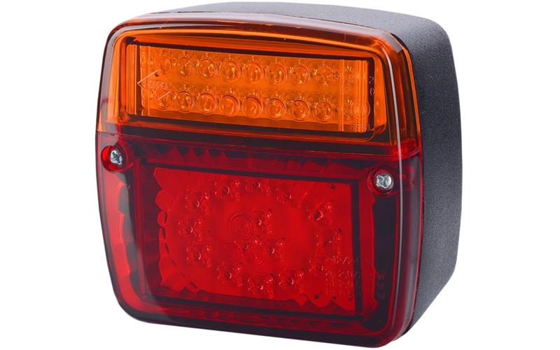 Multifunction Rear Light With A Wide Base (LED) Orange - Red 12 / 24V Universal
