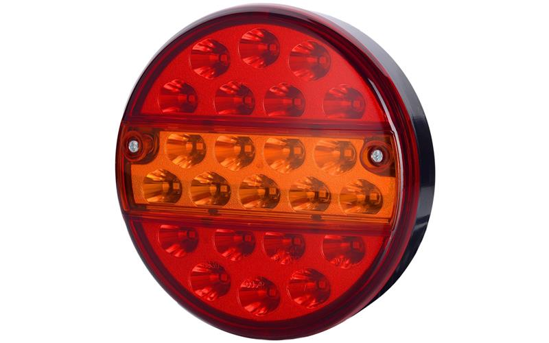 Multifunction Rear Light, (LED) Orange - Red 12 / 24V Universal