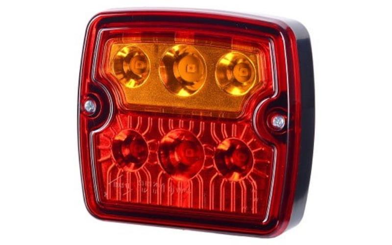 Kombinationsleuchte Hinten (LED) Orange - Rot 12 / 24V Universal