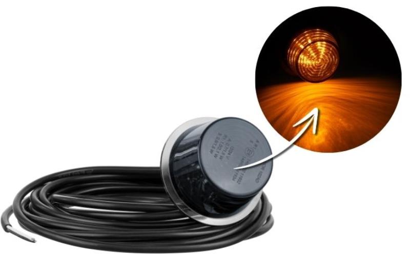 БЕЛЫЙ МОДУЛЬ ДЛЯ ВЫНОСНОГО ГАБАРИТНОГО ФОНАРЯ (LED) ОРАНЖЕВЫЙ 12 / 24V УНИВЕРСАЛЬНАЯ