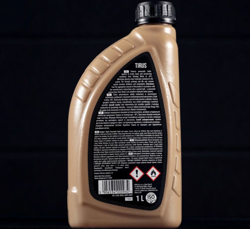 K2 Tirus LÍquido Anticongelante para Sistema Neumático 1L