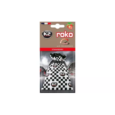 K2 Roko Race Strawberry Car Air Freshener 25g (Sachet)