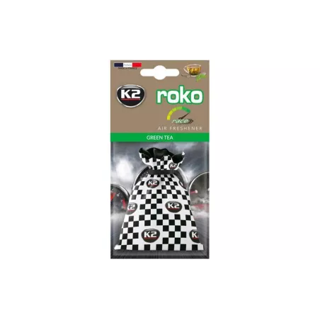 K2 Roko Race Green Tea Car Air Freshener 25g (Sachet)