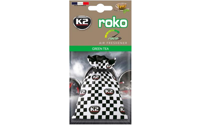K2 Roko Race Té Verde Aromatizante para Coche 25g (Bolsita)