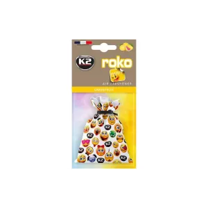 K2 Roko Happy Grapefruit Car Air Freshener 25g (Sachet)