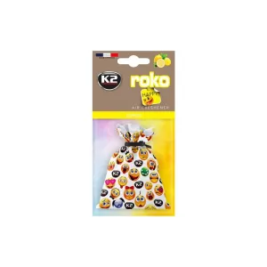 K2 Roko Happy Lemon Car Air Freshener 25g (Sachet)