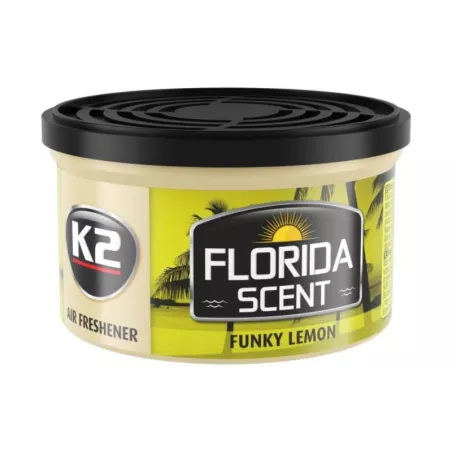 K2 Florida Scent Funky Lemon Car Air Freshener (CAN)