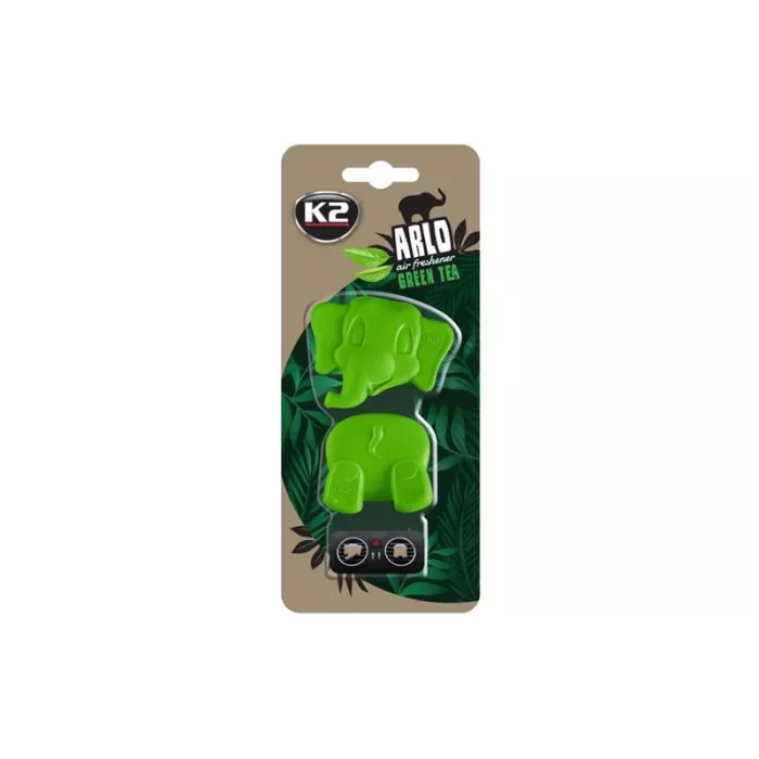 K2 Arlo Thé Vert Parfum de Voiture Pour Grille de Ventilation (Éléphant)
