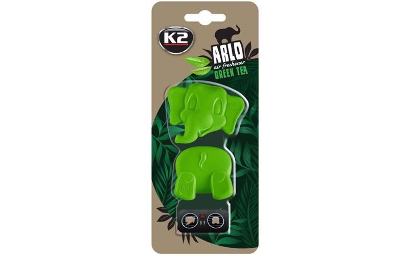 K2 Arlo Green Tea АВТОАРОМАТИЗАТОР ДЛЯ ВОЗДУХОВОДА (СЛОНИК)