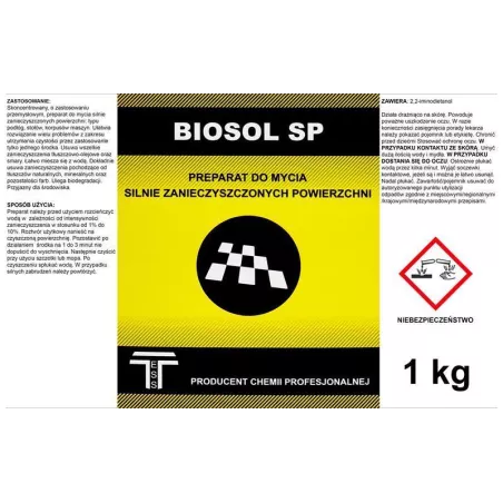 Tess Biosol Sp Limpiador Industrial para Superficies Muy Sucias 1kg