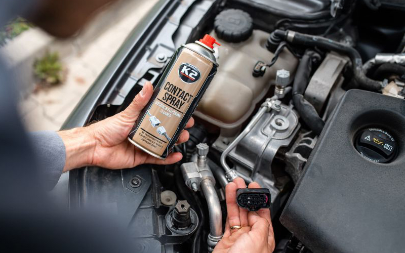 K2 Contact Spray Nettoyant Et Dégraissant Pour Composants Électriques 400ml